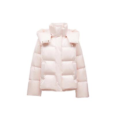 绫致ONLY2024秋冬新款90白鸭绒减龄蓬松云朵感连帽羽绒服女潮