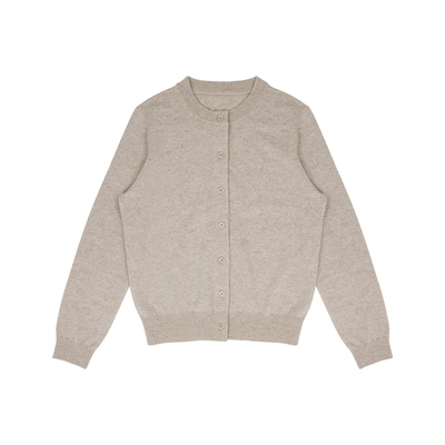 一支探戈丨小个子极简 高克重羊毛时髦高知圆领针织开衫32004