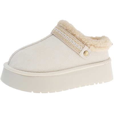 优兰意厚底雪地靴女2025冬季棉鞋