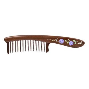 谭木匠正品礼盒天然镶齿木梳毓秀 女士长发专用按摩头皮护发蓬松