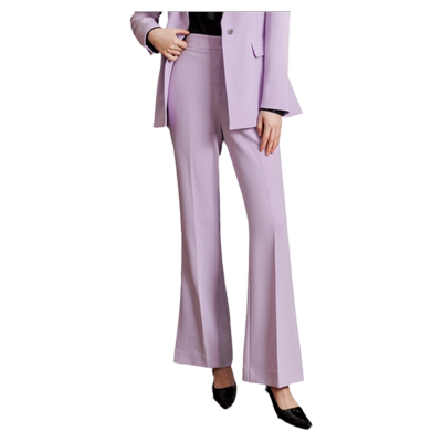 EAHCHANIE高腰通勤西装长裤