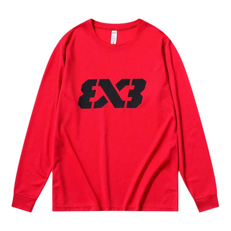上衣秋季3V3投篮服长袖T恤男户外跑步远动训练美式篮球服速干衣