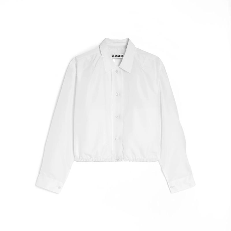 JILSANDER廓形收腰短款衬衫