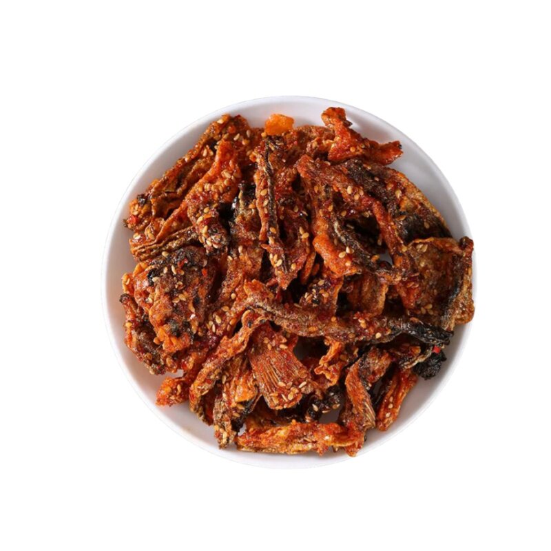 即食香辣鱼皮脆零食大包装甜辣鱼皮干蜜汁甜辣鳕鱼皮海鲜小吃批发