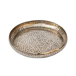 现代轻奢椭圆形装饰托盘样板房创意家居餐桌茶几水果盘收纳盘摆件