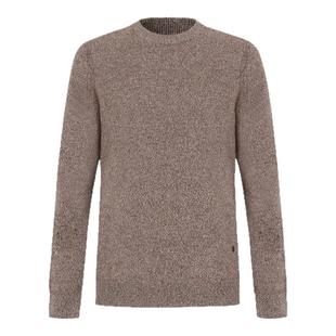 迪柯尼2025年秋冬新品男士粗纺花纱品质圆领羊毛羊绒衫1F533H418