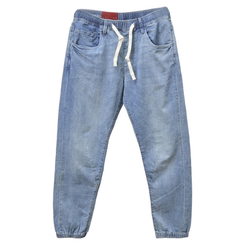 ABLE，JEANS松紧腰牛仔裤男女款