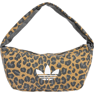 Adidas/阿迪达斯正品三叶草女士豹纹休闲手提运动挎包JX3198