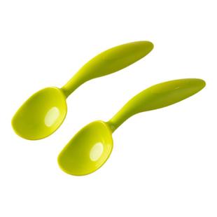 婴儿勺子宝宝学吃饭训练勺叉套装婴儿童餐具辅食碗弯头汤勺2个