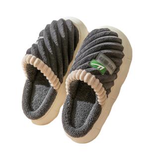 回力棉拖鞋男士冬季室内居家居加绒保暖厚底毛拖鞋男款外穿秋冬天