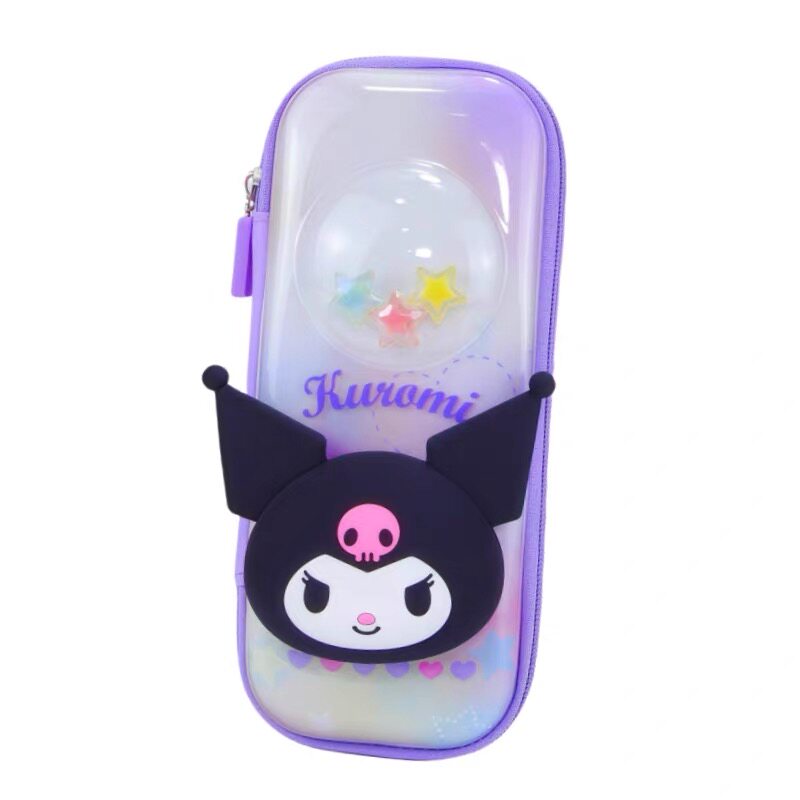 凯蒂猫小学生笔袋女童可爱卡通文具盒笔盒多功能儿童大容量铅笔袋
