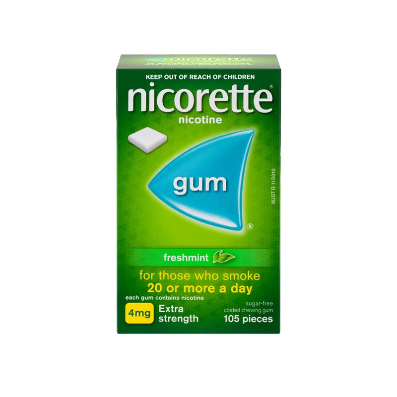 Nicorette强生力克雷进口戒烟神器正品尼古丁口香糖替代咀嚼胶