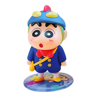 正版蜡笔小新动感大作战系列卡通桌面办公室家居装饰礼品盲盒摆件