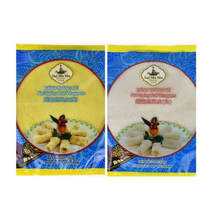 包邮越南原装进口水妈妈白丝黄丝网皮200g春卷皮薄饼米网皮炸卷皮