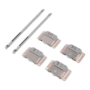 吉适免开槽电视柜轨道推拉平移门导轨滑轮橱柜书柜衣帽间滑轨五金