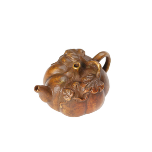 青铜叶蔓南瓜砚滴 精品礼品铜书法文房四宝摆件仿古铜器水滴滴水