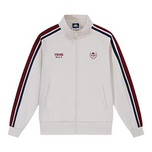 Kappa卡帕背靠背2024春秋新款针织开衫外套女士复古运动卫衣女款