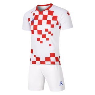 卡尔美2025年国家队主题格子军团克罗地亚国家队球衣比赛球服定制