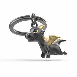比利时飞龙钥匙扣挂件 包包装饰合金个性潮酷生日礼metalmorphose