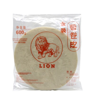 1份发2包狮牌金装春卷皮油炸
