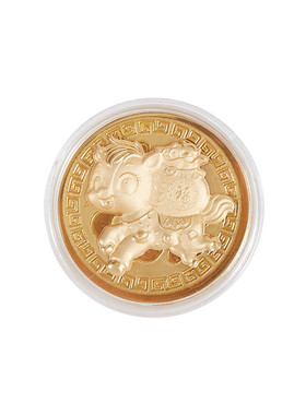 金钱袋马仿金箔佳款式感卡通摆件