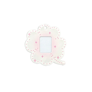 四叶草1寸卡套谷美小卡追星周边展示挂件证件照收纳钥匙扣挂件