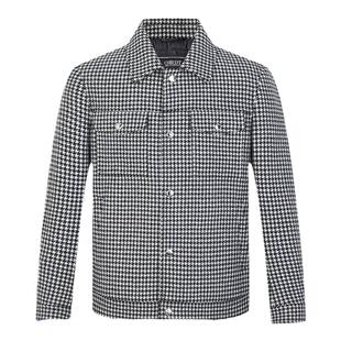 ORRDT澳林丹顿100%羊毛夹克外套男士秋冬新款鹅绒保暖羊毛大衣