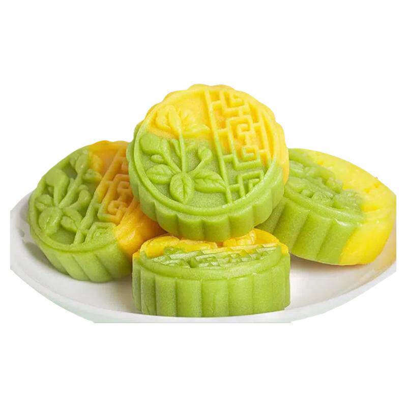 双色冰沙绿豆糕冰豆糕绿豆饼传统糕点网红点心休闲小零食好吃的