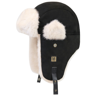 帽子男新款冬季户外骑行防风保暖护耳套头棉帽加绒加厚防寒雷锋帽