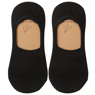 船袜子男春秋季纯棉防臭透气短袜浅口全棉防滑秋冬款不掉跟隐形袜