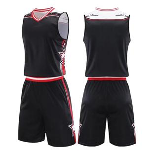 新款篮球服套装男定制学生运动比赛球衣联赛队服可印字号通用美式