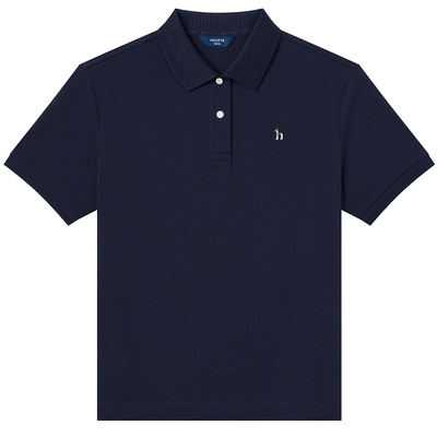 【春夏甄选】Hazzys哈吉斯polo衫女士时尚休闲短袖T恤宽松上衣潮