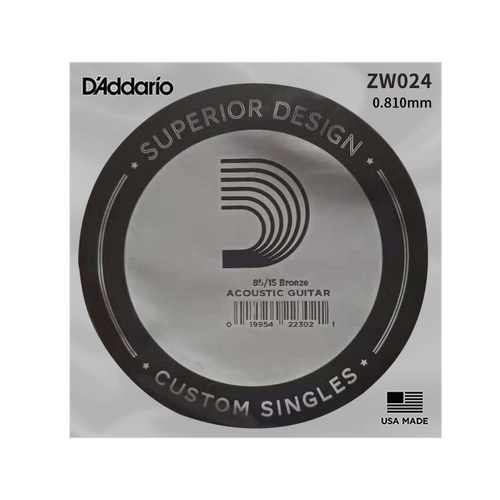D'Addario 达达里奥 ZW024 镀青铜吉他弦单支 ZW032