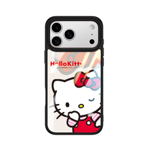 三丽鸥正版HelloKitty适用苹果17手机壳保护套iPhone15全包防摔磁吸16ProMax外壳卡通大孔爆款女带挂绳巨好看
