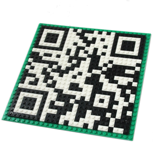 定制积木二维码 像素画制作像素积木兼容国产拼插人物画肖像画