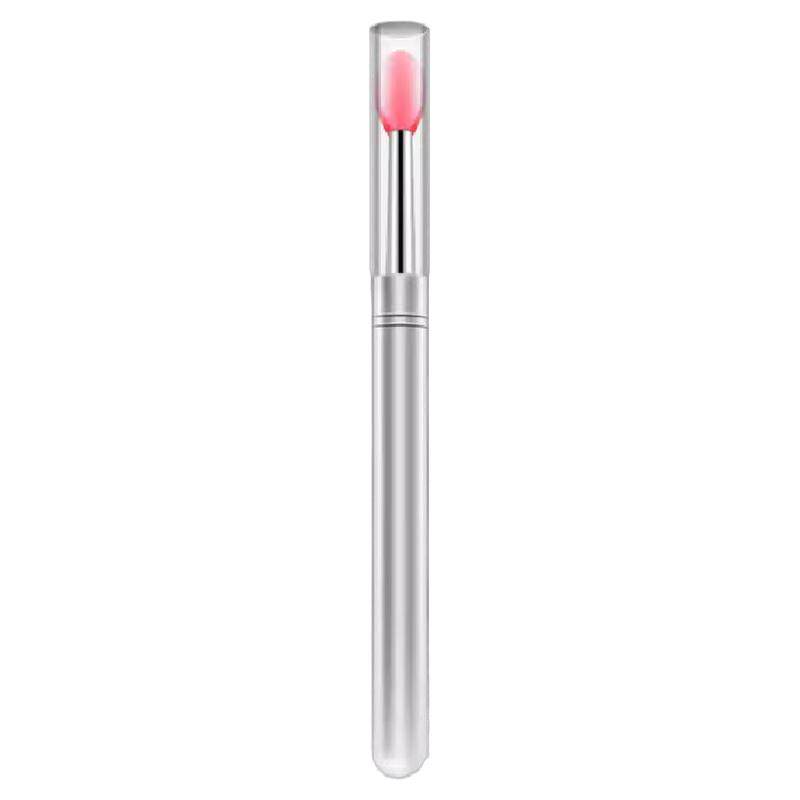便携式硅胶唇刷防尘唇膜刷唇膏刷