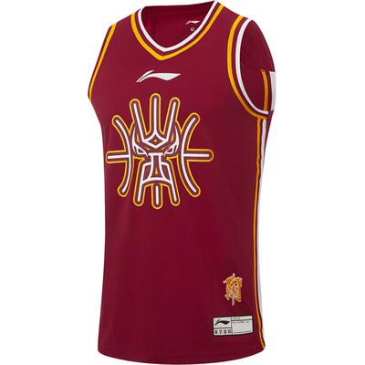 李宁凉爽V领男刺绣比赛上衣