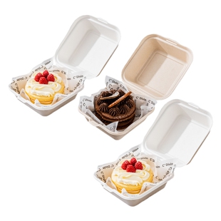 蛋糕盒便当打包装提拉米苏甜品的一次性小盒子汉堡纸盒三明治野餐