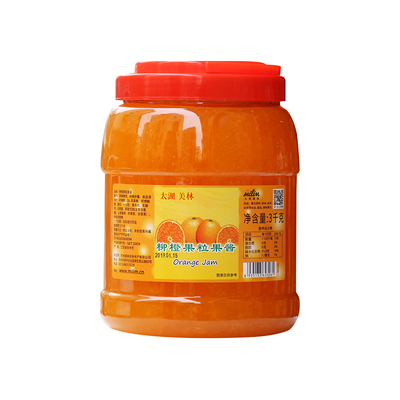 太湖美林柳橙果酱3kg刨冰冰沙