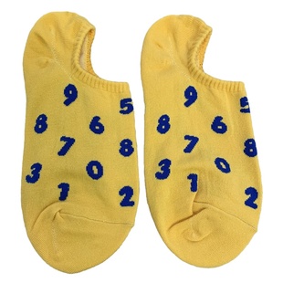 韩国女袜东大门新款袜子现货炫彩风数字薄款浅口船袜隐形防滑袜套