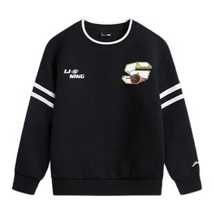 李宁卫衣男童篮球潮流2026秋冬新款时尚宽松透气套头无帽运动上衣