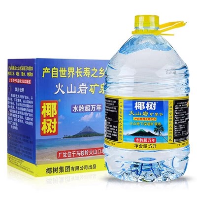 椰树火山岩矿泉水5l*2桶整箱