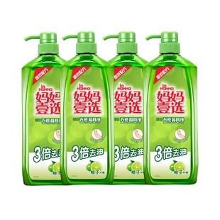 绿净洗洁精妈妈壹选餐具净1.28kg*4食品级家用实惠装绿净洗涤精