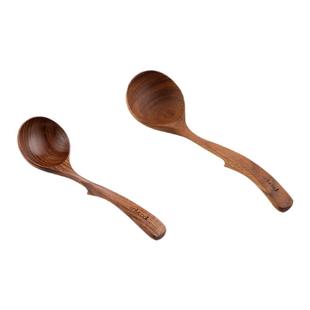 onlycook相思木日式拉面勺家用长柄大号盛汤勺子木质盛粥勺木勺