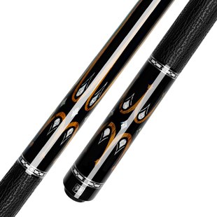 李斯系列美式杆暴君 帝皇星中式黑八台球杆大头黑8九球杆台球杆