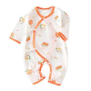 新生婴儿衣服夏薄款52码初生宝宝连体衣夏季初生儿夏装a类纯棉6女