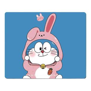 哆啦A梦鼠标垫子小号二次元动漫卡通键盘电脑书桌垫子写字台桌垫