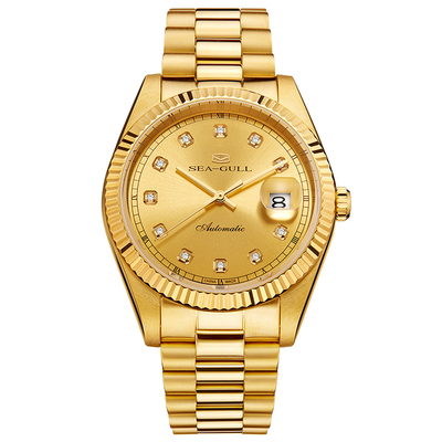 海鸥表18K金表时尚轻奢机械表