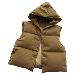 布懂时光自主打版图样DIY连帽羽绒背心保暖手工制作1:1纸样BD-015