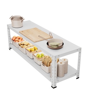 家用小货架置物架落地多层厨房二层两层铁架子小型单层双层收纳架